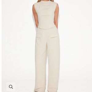 Odd Muse Two-Piece Set - The Ultimate Muse Wide Leg Trousers Muse Sleeveless Top